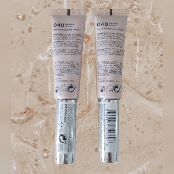 NWT Revlon 2 pack CANDID Photoready Antioxidant Concealer; Color 40, Medium Tint - Picture 2 of 5